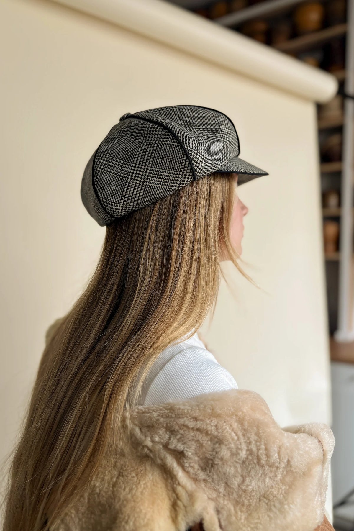 HEIRLOOM - CASQUETTE GAZETTE - CARREAUX NOIRS