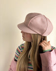 HEIRLOOM - CASQUETTE GAZETTE - PIED-DE-POULE ROSE