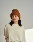 HEIRLOOM - CLOUD MOHAIR BEANIE - GOLDEN LATTE