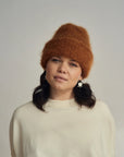 HEIRLOOM - CLOUD MOHAIR BEANIE - GOLDEN LATTE