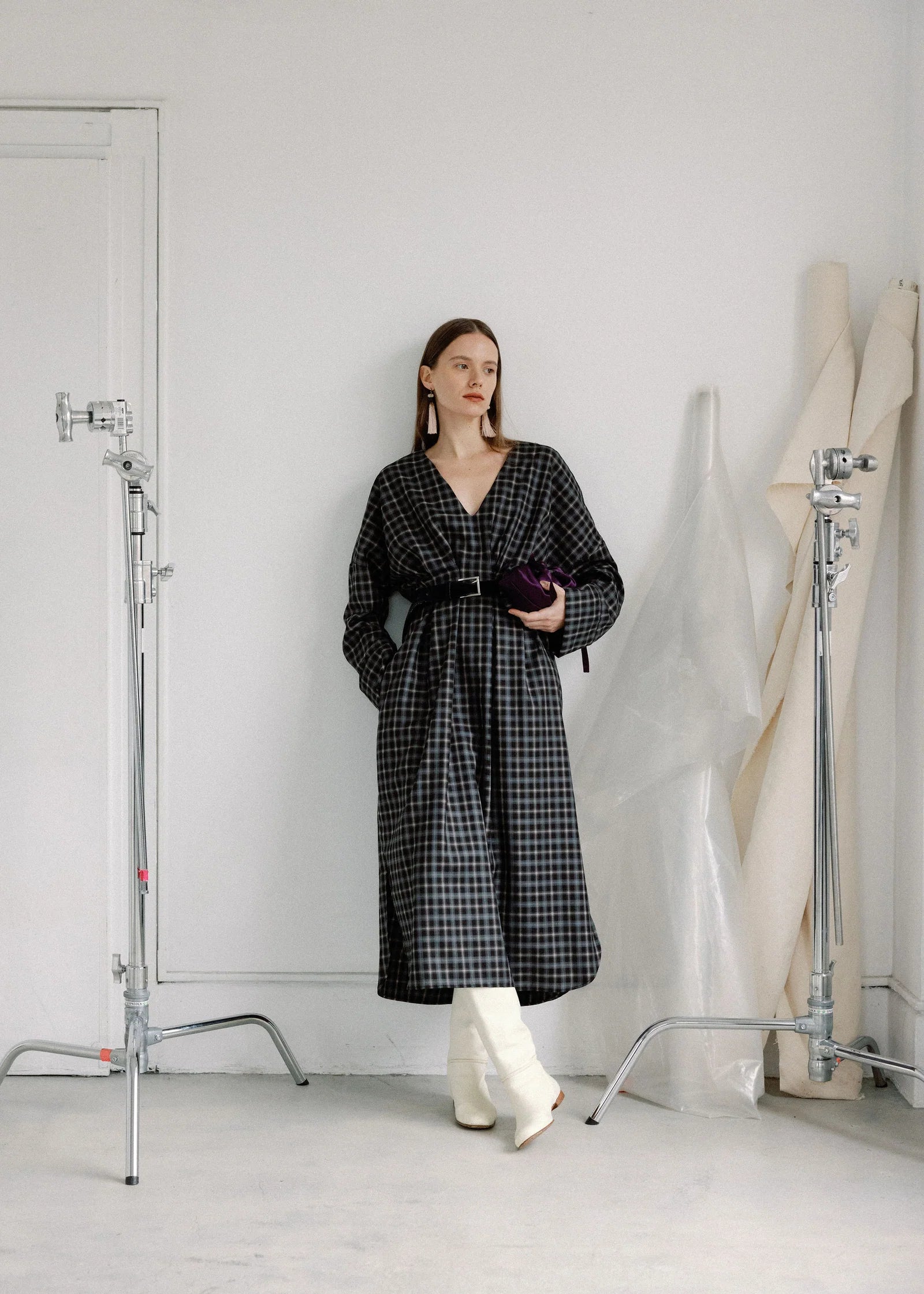 A BRONZE AGE - ROBE GRAMERCY - CHELSEA PLAID - AH26