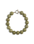 LISBETH JEWELRY - BRACELET GRANDE BOULE - JASPE AVOCAT
