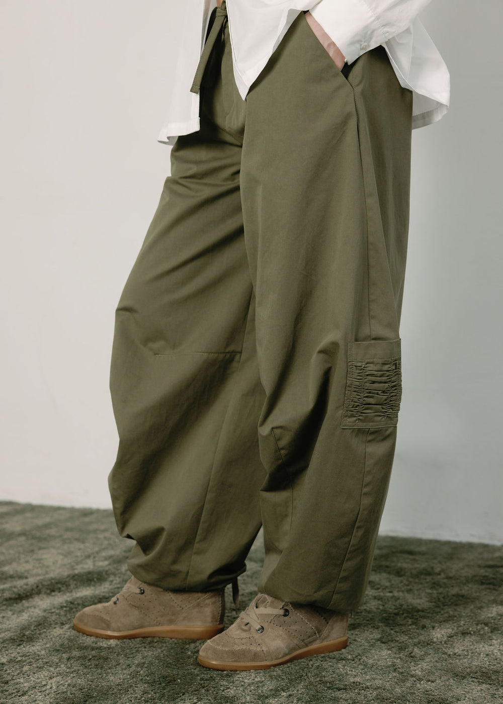 A BRONZE AGE - PANTALON GREENWICH - ARMY TWILL - AH26
