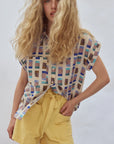 EVE GRAVEL - HALEY SHIRT - BLUE GOLD - PÉ26