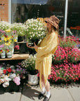 HEIRLOOM - THYM - CHAPEAU BOB FRONCÉ EN LIN