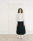 A BRONZE AGE - HART SKIRT - BLACK TAFFETA - AH25