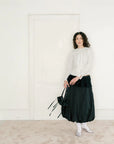 A BRONZE AGE - HART SKIRT - BLACK TAFFETA - AH25