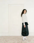 A BRONZE AGE - HART SKIRT - BLACK TAFFETA - AH25
