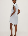 MELISSA NEPTON - ROBE IMAN - FINE RAYURE BLEU - PÉ25