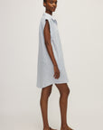 MELISSA NEPTON - ROBE IMAN - FINE RAYURE BLEU - PÉ25
