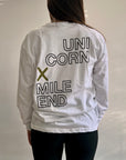 UNICORN X MILE-END - LONG SLEEVE T-SHIRT - LOGO