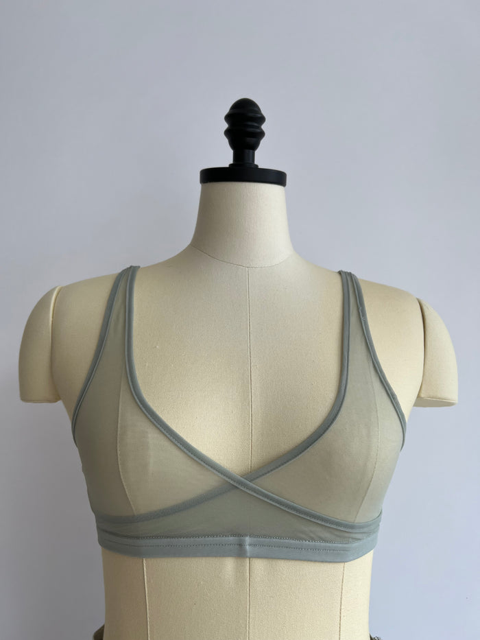 SIMONE WILD - NET WRAP BRA - MIST