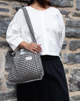 EVE GRAVEL - PAPERBAG BAG - NATURAL/BLACK