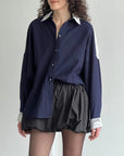 A BRONZE AGE - SPADE SKIRT - BLACK TAFFETA - AH25