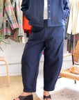 EVE GRAVEL - HARISHA PANTS - NAVY - FW25
