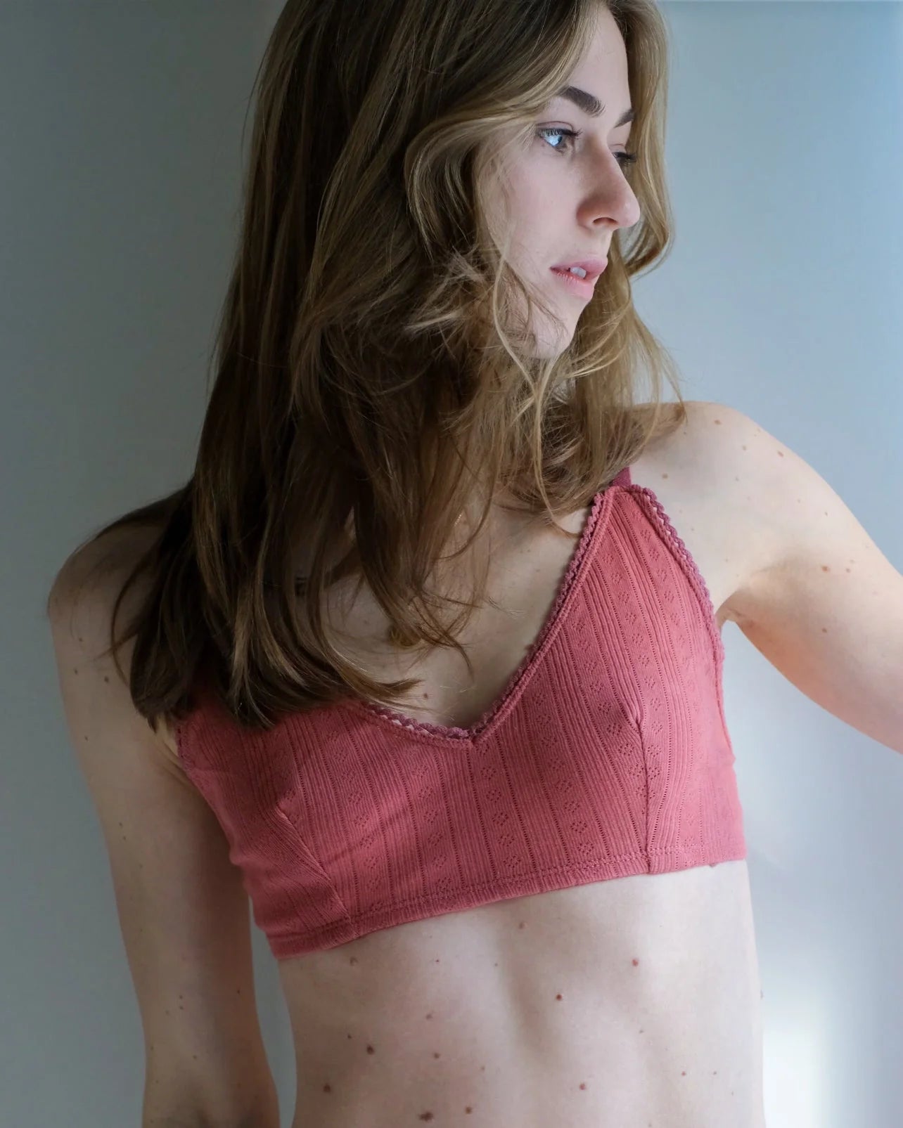 Q FOR QUINN - POINTELLE BRALETTE - DARK MADDER