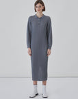 DIARTE - TERESA DRESS - STEEL - FW23