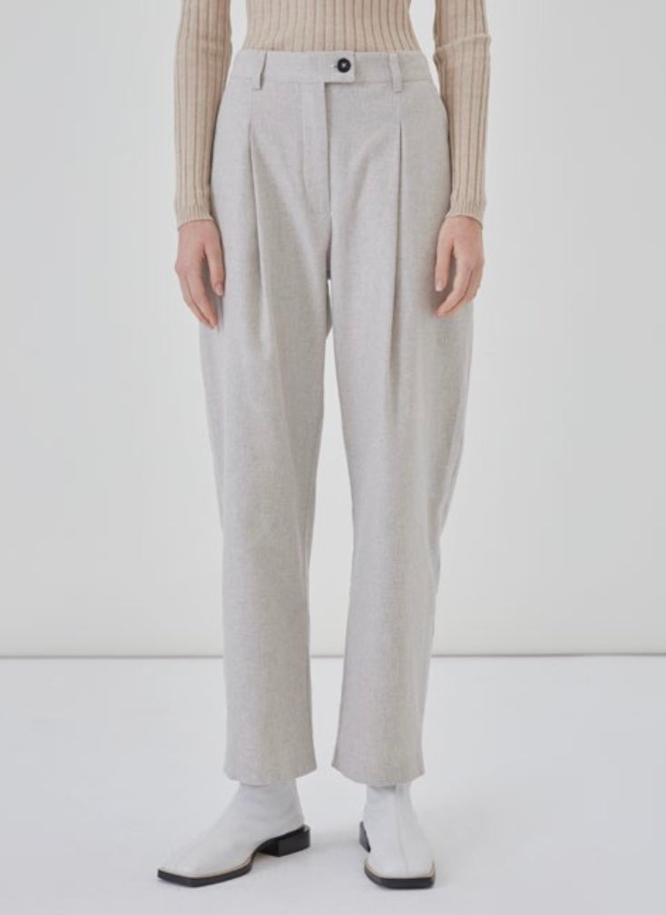 DIARTE - PALMER PANTS - LIGHT GREY - FW23 – Boutique Unicorn