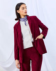 DAGG & STACEY - EDWIN BLAZER - CHERRY - FW25