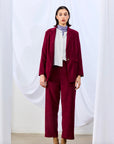 DAGG & STACEY - EDWIN BLAZER - CHERRY - FW25