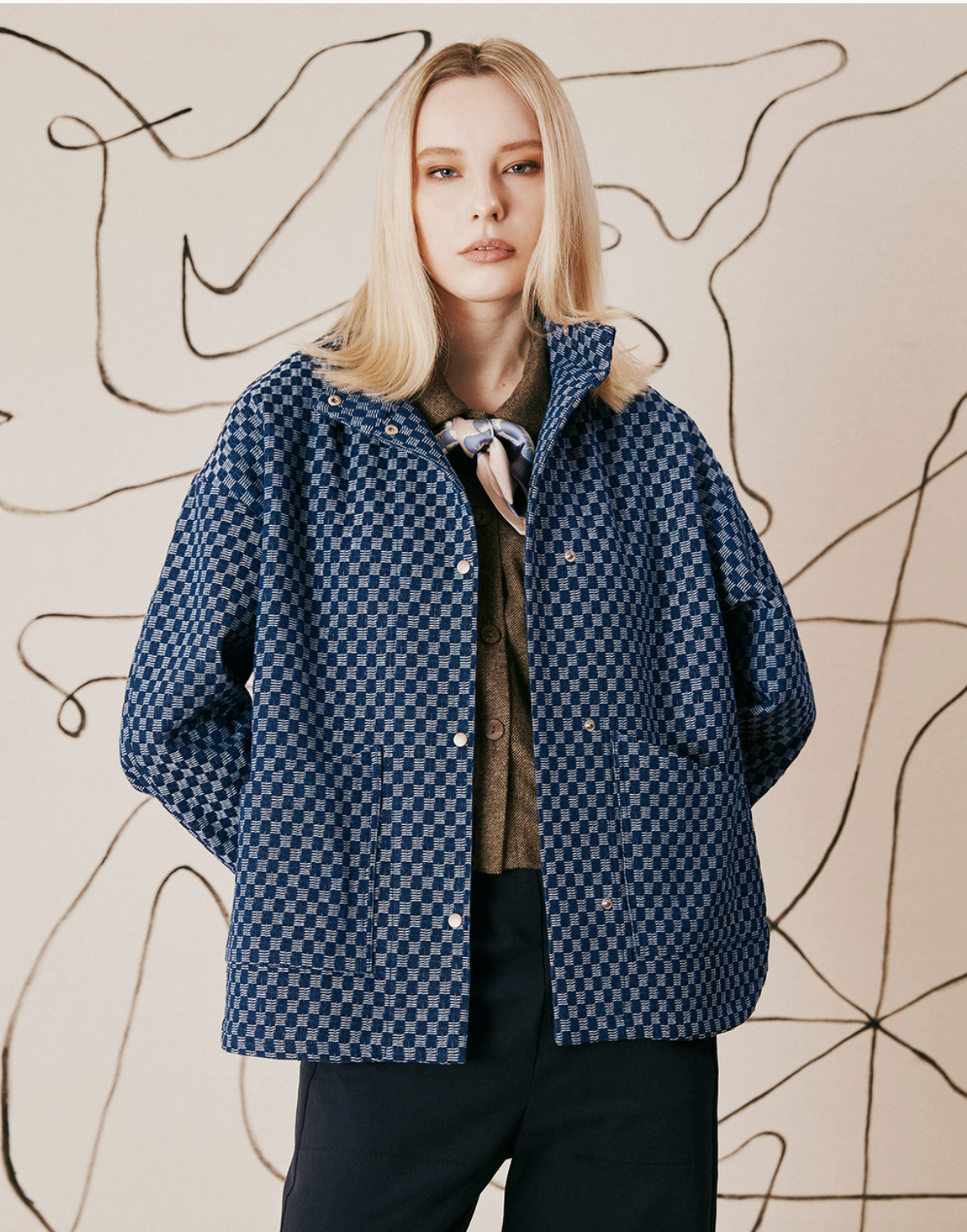 DAGG &amp; STACEY - MANTEAU NOOR - INDIGO FONCÉ - AH26