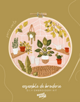 BRODÉ SERRÉ - DIY EMBROIDERY KIT - GREEN GREENHOUSE