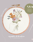 BRODÉ SERRÉ - DIY EMBROIDERY KIT - WILD FLOWERS