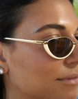 FRENCH KIWIS - JEANNE SUNGLASSES - CREAM AND GOLD
