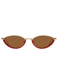 FRENCH KIWIS - LUNETTE JEANNE - ROUGE ET OR