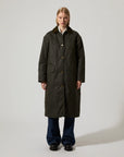 BRIXTOL TEXTILES - MANTEAU JOAN JETT MATELASSÉ - OLIVE - AH25
