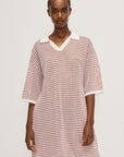 MELISSA NEPTON - JORA DRESS - MAUVE/BROWN - SS25