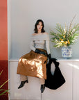 A BRONZE AGE - TOTE JOAN - VELOUR NOIR - AH25