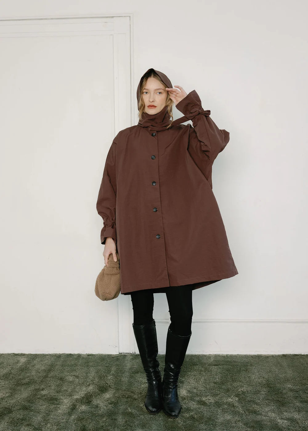 A BRONZE AGE - MANTEAU DE PLUIE JUDY - CHOCOLAT - AH26
