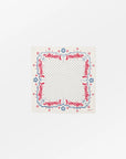 SKALL STUDIO - FOULARD JUNIPER - CRÈME/BLEU/ROUGE - 55x55 - PÉ25