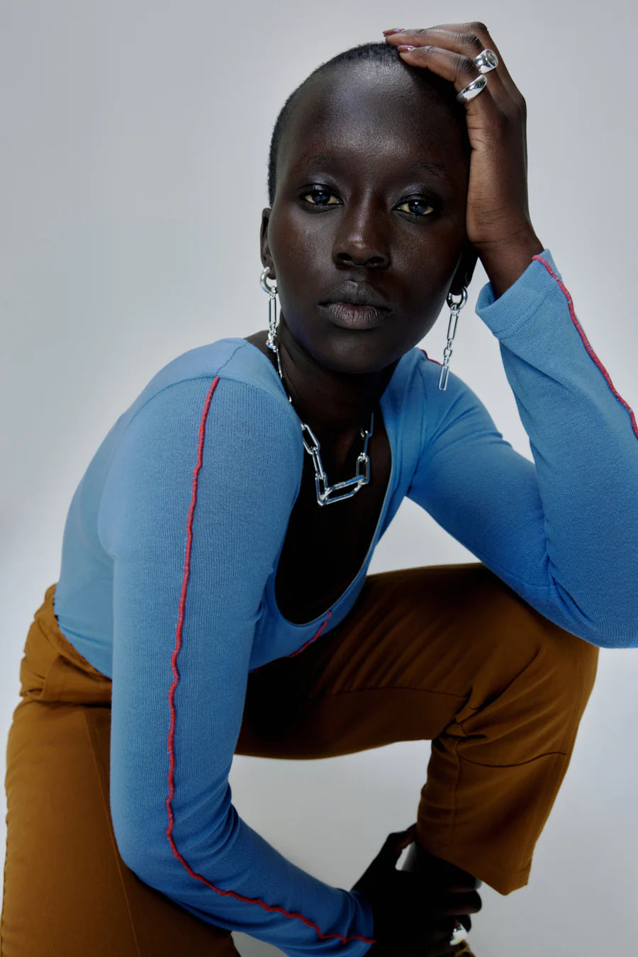 EVE GRAVEL - LIMA TOP - PERIWINKLE - FW23