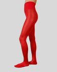 SWEDISH STOCKINGS X LEANDRA MEDINE COHEN - COLLANT BRILLANT GERI - ROUGE