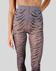 SWEDISH STOCKINGS X LEANDRA MEDINE COHEN - COLLANT TIGRE ROXANA - GRIS FONCÉ