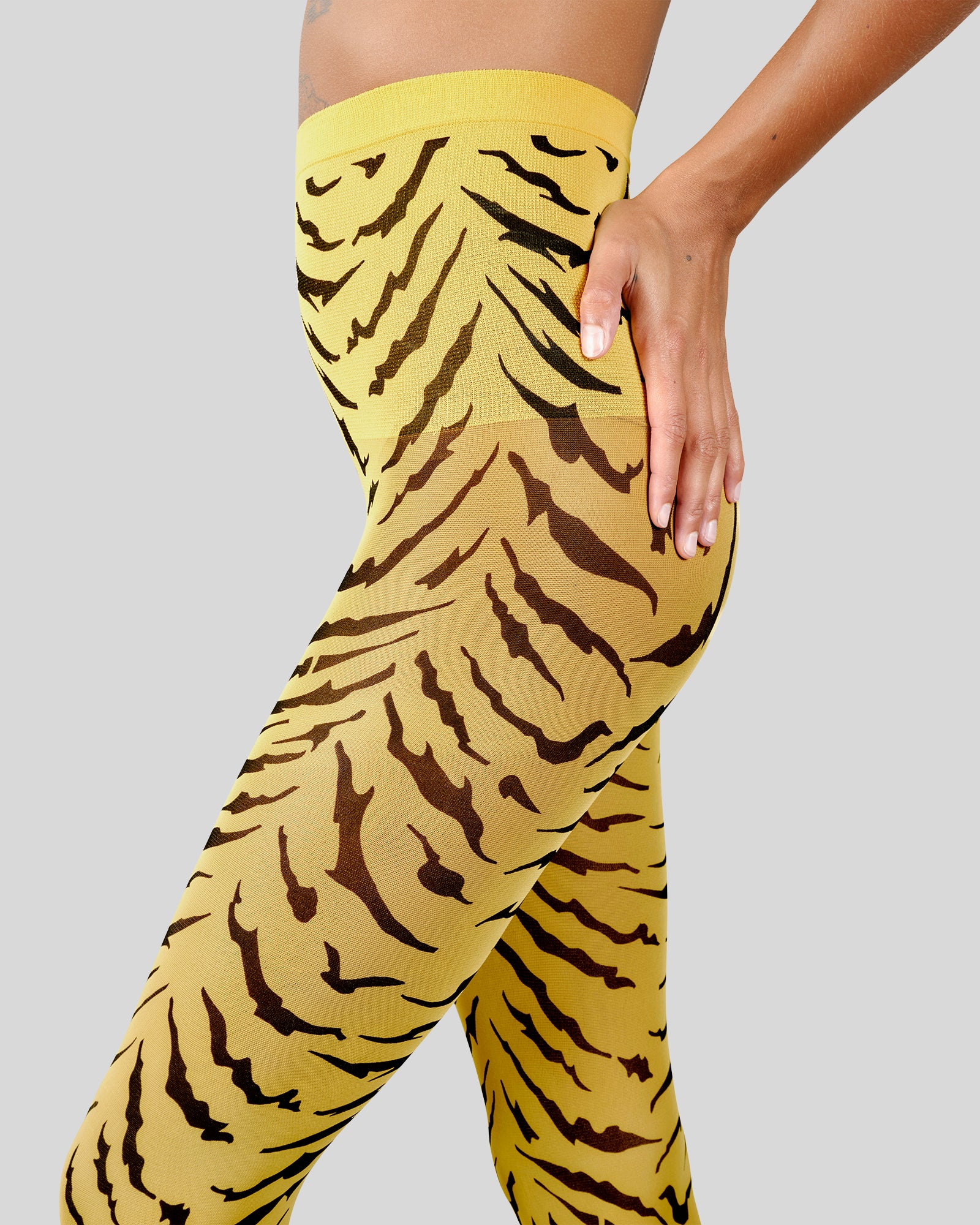SWEDISH STOCKINGS X LEANDRA MEDINE COHEN - COLLANT TIGRE ROXANA - ORANGE