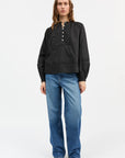 SKALL STUDIO - LEAF BLOUSE - BLACK - FW25