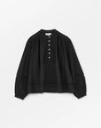 SKALL STUDIO - LEAF BLOUSE - BLACK - FW25