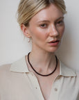 LISBETH JEWELRY - SMALL BEAD NECKLACE - HESSONITE