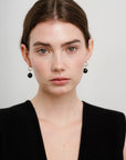LISBETH JEWELRY - ANNEAUX BOULE TOURMALINE - ARGENT