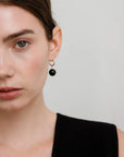 LISBETH JEWELRY - ANNEAUX BOULE TOURMALINE - ARGENT