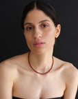 LISBETH JEWELRY - PETITE BOULE NECKLACE - RED JASPER