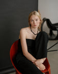 LISBETH JEWELRY - ARWEN NECKLACE - BLACK AGATHE