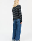 SKALL STUDIO - BLOUSE LOUI - RAYÉ MARINE/BLANC - AH25