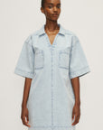 MELISSA NEPTON - MAGDA DRESS - FADED BLUE - PÉ25