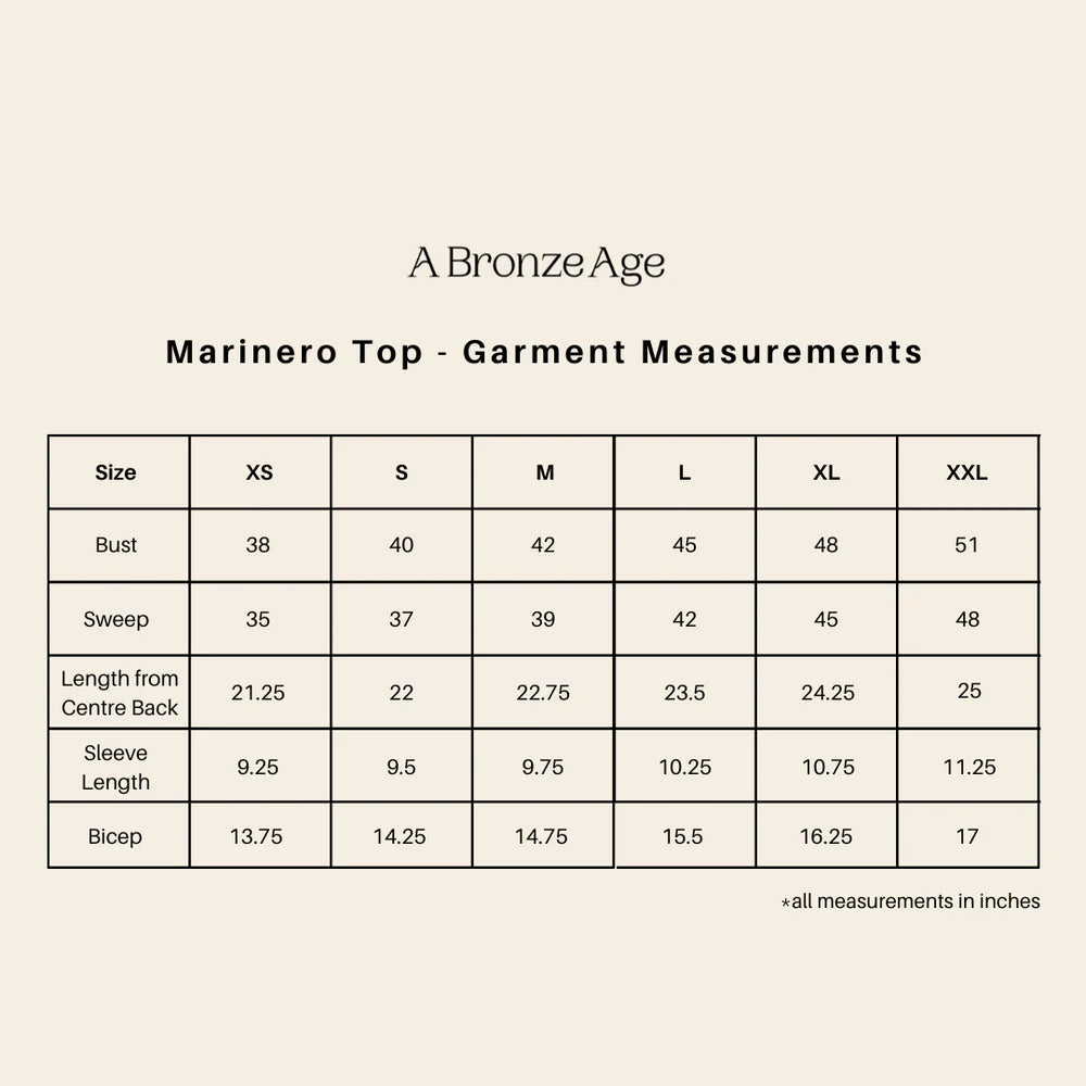 A BRONZE AGE - HAUT MARINERO - BLANC SOLSTICE - PÉ25