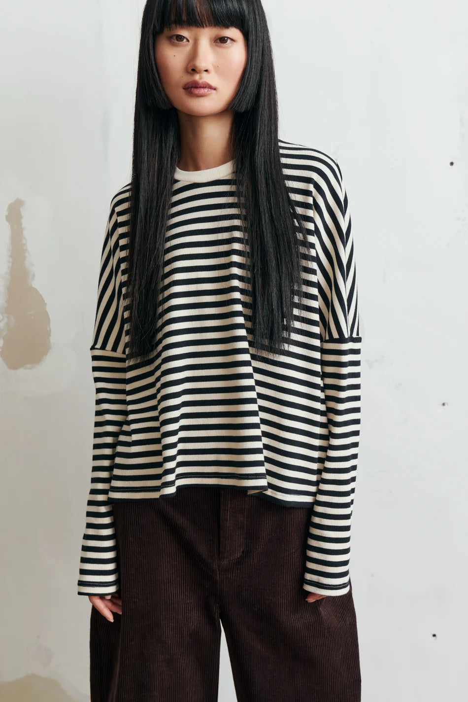 EVE GRAVEL - MITCH TOP - BLACK/CREAM - FW26