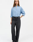 SKALL STUDIO - JEANS DROIT MADDY - NOIR DÉLAVÉ VINTAGE - AH25